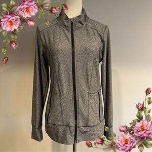 RBX Gray long sleeve Zip-Up top‎ size small